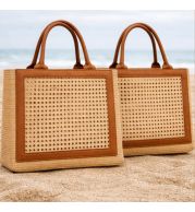 The Coastal Cane Tote – Casual Coastal Cane Tote for Beach Days